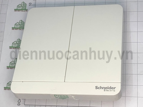 Bộ công tắc đôi 2 chiều AvatarOn E8332L2LED_WE_G19 Schneider có đèn
