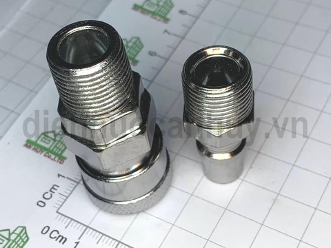Bộ đầu nối hơi ren ngoài 3/8 Berrylion SM30.PM30 . Cút nối nhanh khí nén phổ thông ren ngoài 17mm bền bỉ