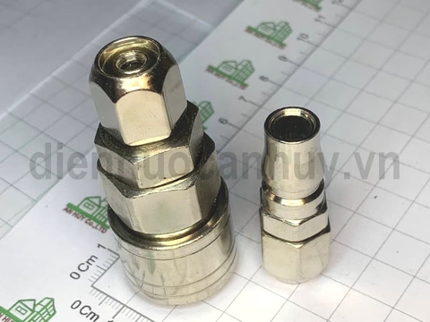 Bộ đầu nối nhanh tự động Berrylion phi 10mm . SP30.PP30 cho ống hơi 6.5x10 . Khớp nối khí nén tiêu chuẩn công nghiệp xịn