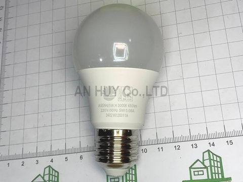 Bóng đèn led bulb tròn Rạng Đông 5W vàng