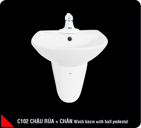 Chậu rửa mặt treo tường - C102