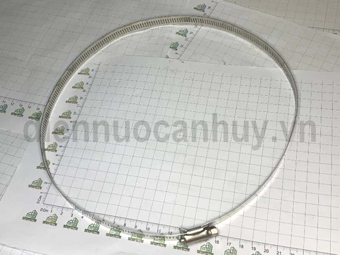 Cổ dê inox siết ống nhựa  Phạm vi siết 18cm đến 23cm (180-230mm) - Khóa đai siết đa năng chống rỉ sét cho ống nước và ống thông gió