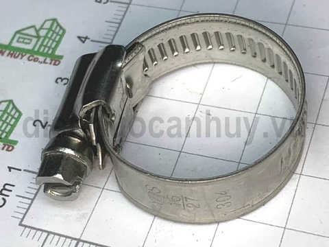Đai xiết 27 inox xịn 304 ST (16-27) cổ dê inox