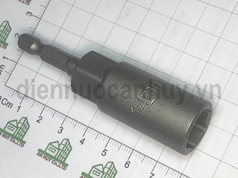 Đầu chụp khẩu 14 chuôi lắp súng bắn vít