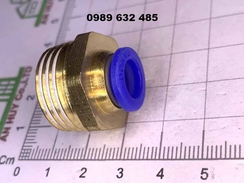 Đầu Nối Khí Ống 8 Ren 21  (8-1/2)