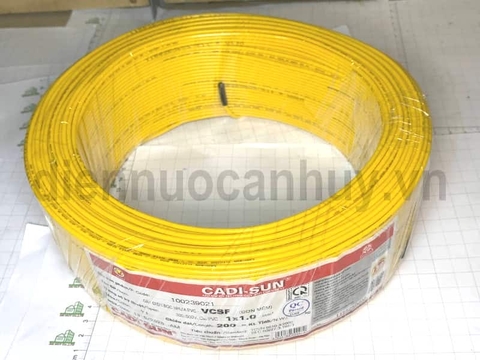 Dây điện đơn cadisun VCSF 1x1.0 vàng
