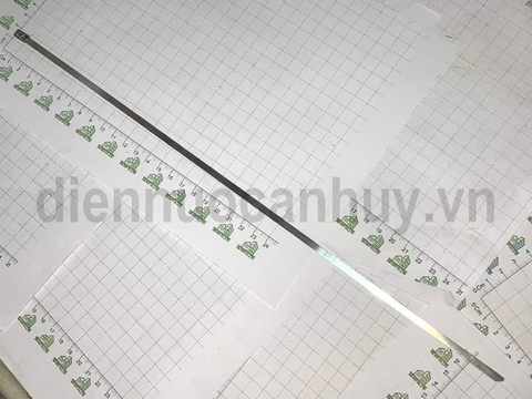 Dây Rút Inox 304 4.6x400mm (Túi 100 cái). Lạt Thép Không Gỉ Siêu Bền, Chịu Nhiệt Cao, Chống Oxi Hóa Cho Công Nghiệp