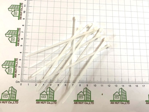 Dây rút nhựa PVC trắng dài 10 cm