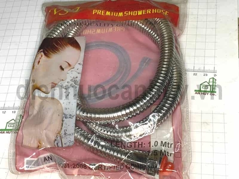 Dây vòi hoa sen VSI - inox 1.5m vỏ đỏ