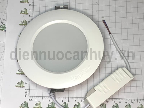 Đèn âm trần Đông AT04 8W trắng Lỗ khoét 90mm - Chip LED Samsung độ bền cao, chỉ số hoàn màu CRI 80 bảo vệ thị lực