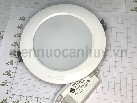 Đèn âm trần mầu trắng Rạng Đông AT04 10W Lỗ khoét 110mm - Chip LED Samsung chất lượng cao, chỉ số hoàn màu CRI 80 trung thực