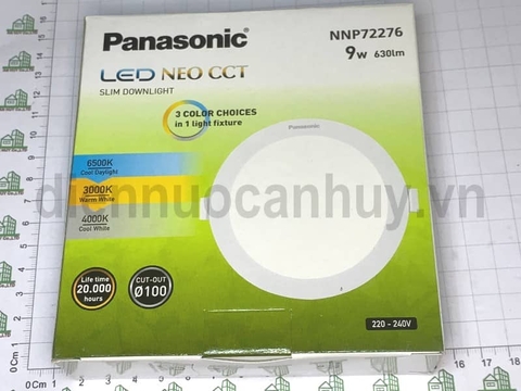 Đèn âm trần Panasonic downlight đổi mầu 9W100 (NPP72276)