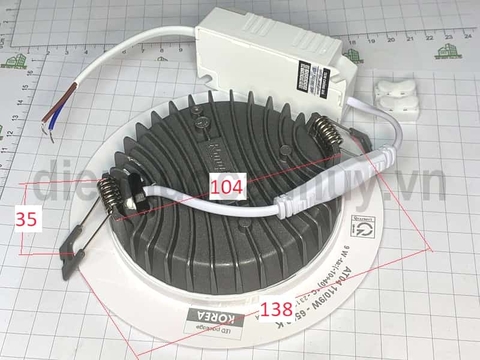 Đèn led downlight Rạng Đông AT04 110 12W as Vàng