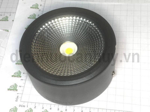 Đèn trần nổi vỏ đen thân ngắn Asia 10W OBLD10 (đèn ống bơ)