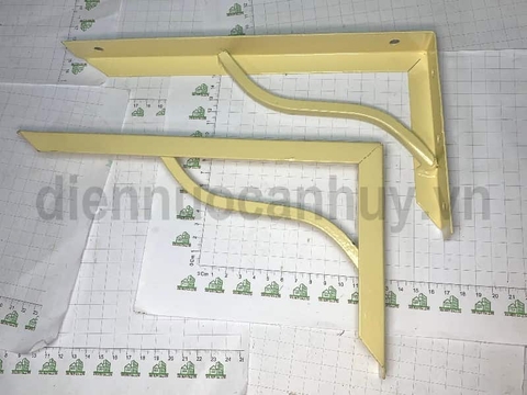 Giá đỡ sắt sơn tĩnh điện vàng 30cm thiếu