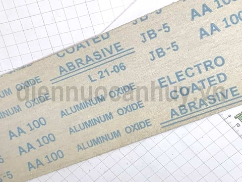 Giấy nhám 100 chà tường vải trắng mềm (JB-5 AA 100)