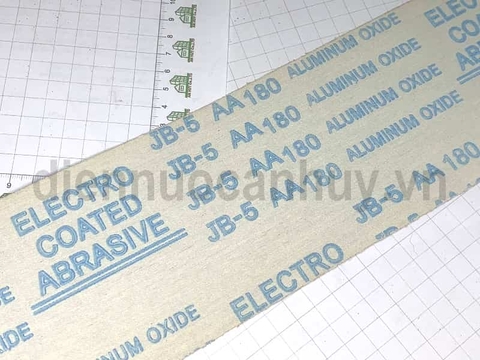 Giấy nhám mịn 180 chà trường vải cuộn trắng JB-5 AA 180)