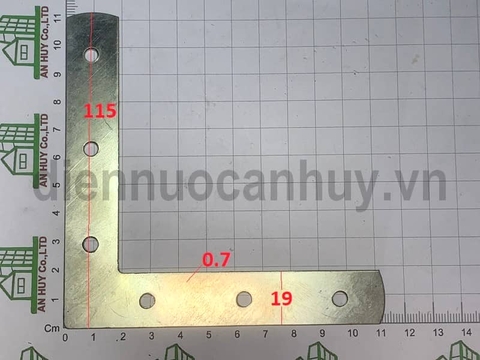 Ke sắt V dẹt 115x115x19x0.7mm