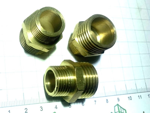 Kép đồng ren ngoài 1/8 inch - 1/8 inch (10mm-10 mm)