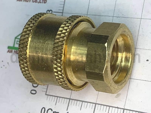 Khớp nối nhanh rửa xe đầu cái ren 13 đầu nhỏ 12