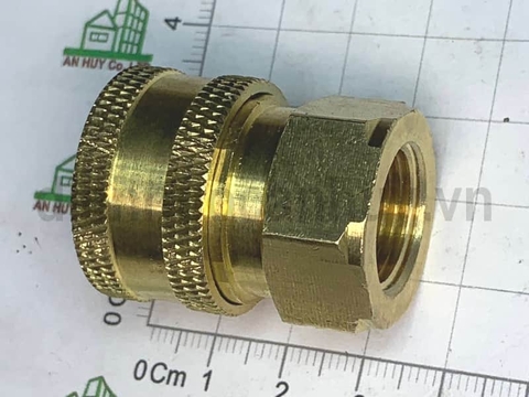 Khớp nối nhanh rửa xe đầu cái ren 17 đầu to 14