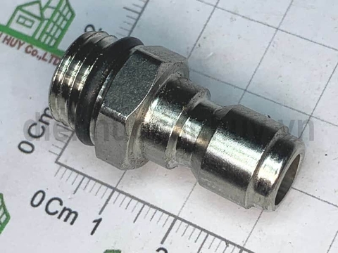 Khớp nối nhanh rửa xe đầu đực ren 13 đầu nhỏ 12