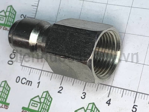 Khớp nối nhanh rửa xe đầu đực ren 17 đầu to 14