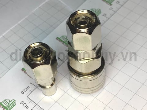 Khớp nối nhanh tự khóa Berrylion SP40.PP40 ống 8x12mm . Bộ đầu nối hơi cao cấp chống xì hở . Hàng xịn độ bền cao