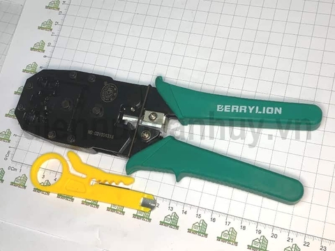 Kìm bóp đầu dây mạng Berrylion BL-315 Tiêu chuẩn xuất khẩu - Giải pháp đấu nối mạng internet nhanh chóng, không làm hỏng lõi dây