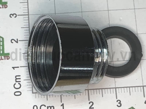 Lơ thu inox 27 về 21 ren thưa nối vòi rửa bát
