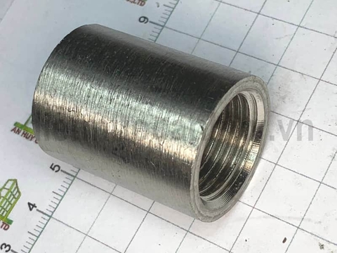 Măng sông, Lơ inox 304 xin, ren trong 12 (ống 21, DN15) - nối ren thẳng- vặn thoải mái không vỡ