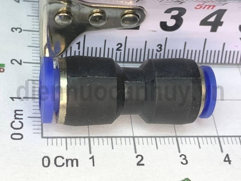 Măng sông thu nhựa xanh nối nhanh khí nén 8 về 6mm