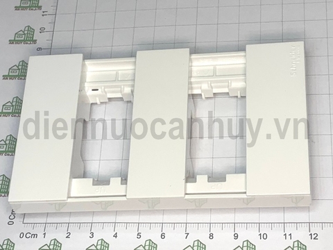Mặt đôi 2 thiết bị chữ nhật AvatarOn A M3T02_WE Schneider