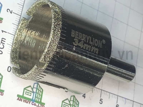 Mũi khoét gạch men, khoan kính phi 34 Berrylion