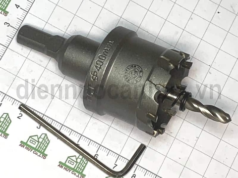 Mũi khoét Inox Berrylion phi 40mm hợp kim TCT. Dụng cụ khoét lỗ tròn trên kim loại cứng