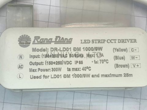 Nguồn led dây bọc nhựa Rạng Đông Đổi Mầu (1m=9W)