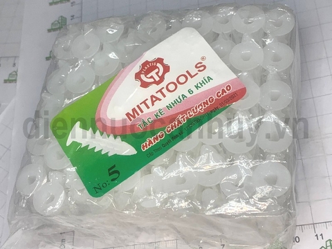 Nở nhựa số 5 xịn dùng với mũi khoan 8 vít 5 hoặc 6 (8x50)