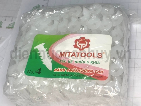 Nở nhựa xịn số 4 dùng với mũi khoan 8 vít 5 (8x40)