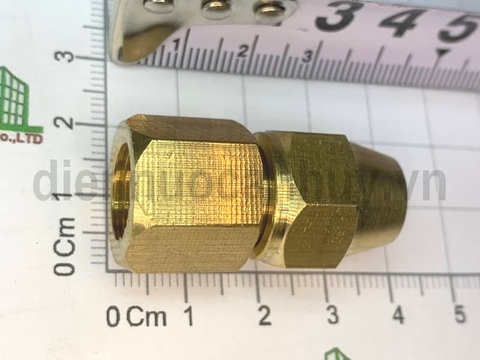 Nối lã ống đồng 10 ren trong 13 (1/8 - 1/4)