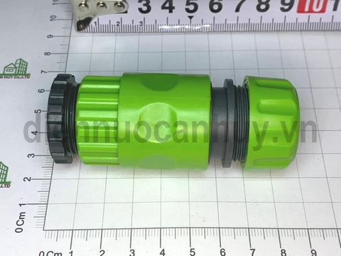 Nối nhanh ống nước mềm ren 21 và 27 xanh