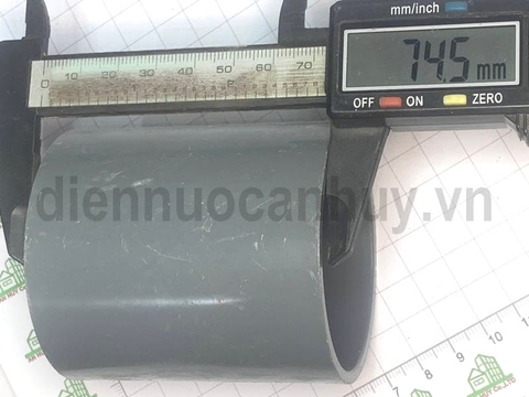 Nối thẳng trơn nhựa PVC Tiền Phong măng sông MS 60