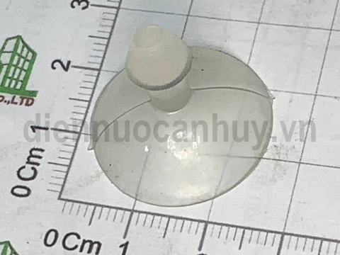 Nút hít kính chân không nhỏ phi 25 mầu trong suốt