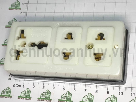 Ổ cắm 3 thái đa năng rẻ Viankip TL K3