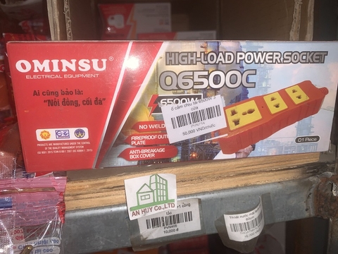 Ổ cắm siêu chịu tải 6500W - OMINSU không dây