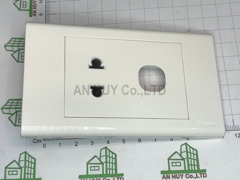 Ổ cắm SINO đơn 2 chấu 1 lỗ S18UX