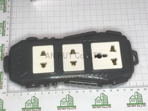 Ổ không dây chịu tải Vinakip 2 đơn 1 đa năng 8000W xám