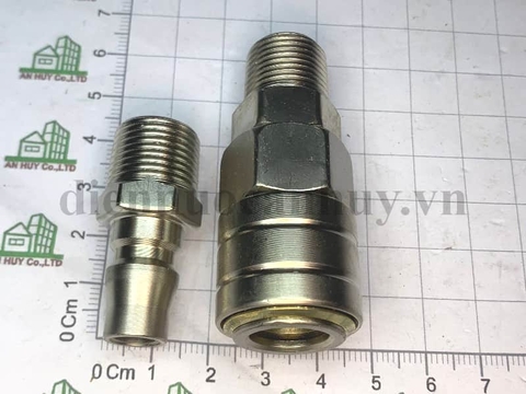 Đầu nối hơi ren ngoài 17 ống phi 10 - xịn Z-SM30+PM30
