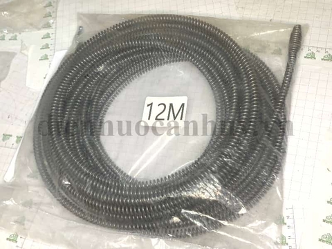 Dây lò xo thông tắc phi 10 - dài 12m chuyên dụng cho đường ống dài