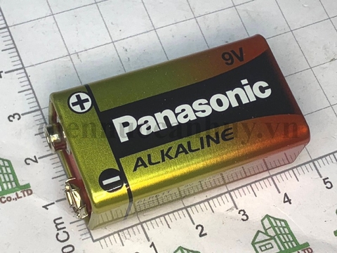 pin panasonic 9V - 6LR61T/1B - dung lượng cao, bảo quản lâu không bị xụt pin