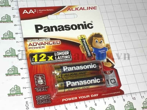 pin tiểu xịn hãng panasonic 2 con A bảo quản lâu dài, một vỉ 2 viên